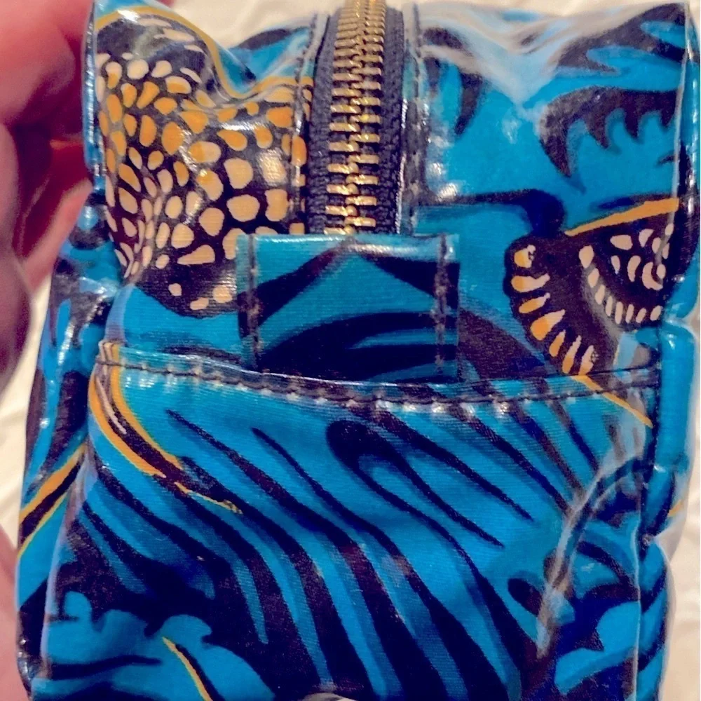 Tory Burch Blue Clutch Patterned